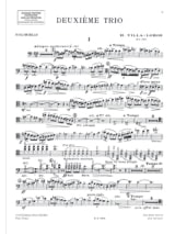 Trio n° 2 - piano, violon, violoncelle - VILLA-LOBOS - Partition